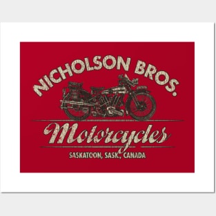 Nicholson Bros. Motorcycles 1933 Posters and Art